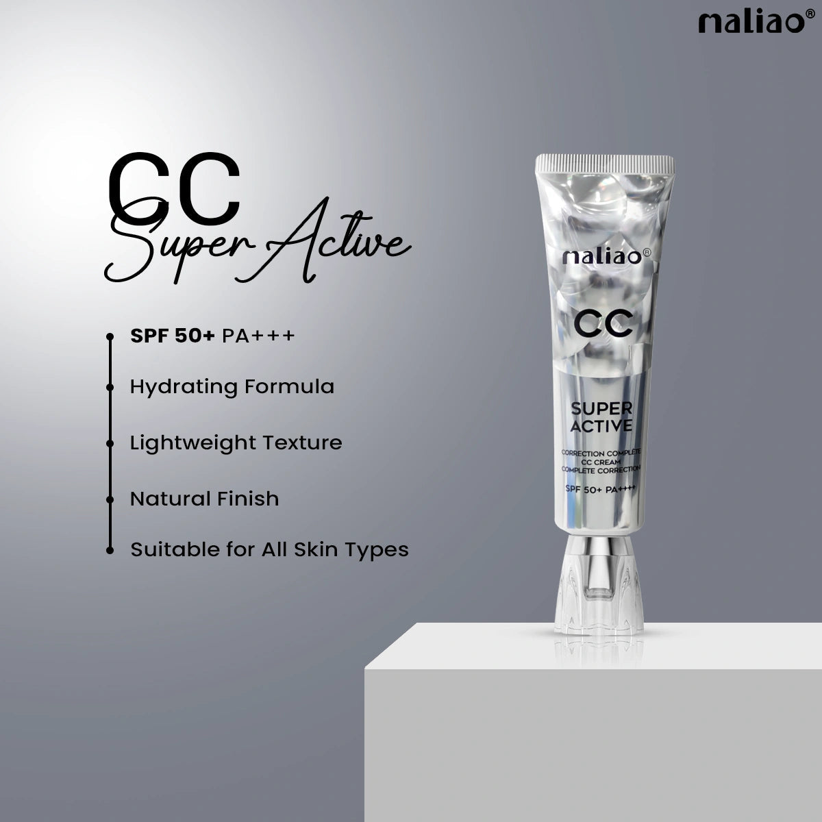 Maliao CC Cream Complete Correction SPF 50+ PA++++ - Radiant Skin Protection Face